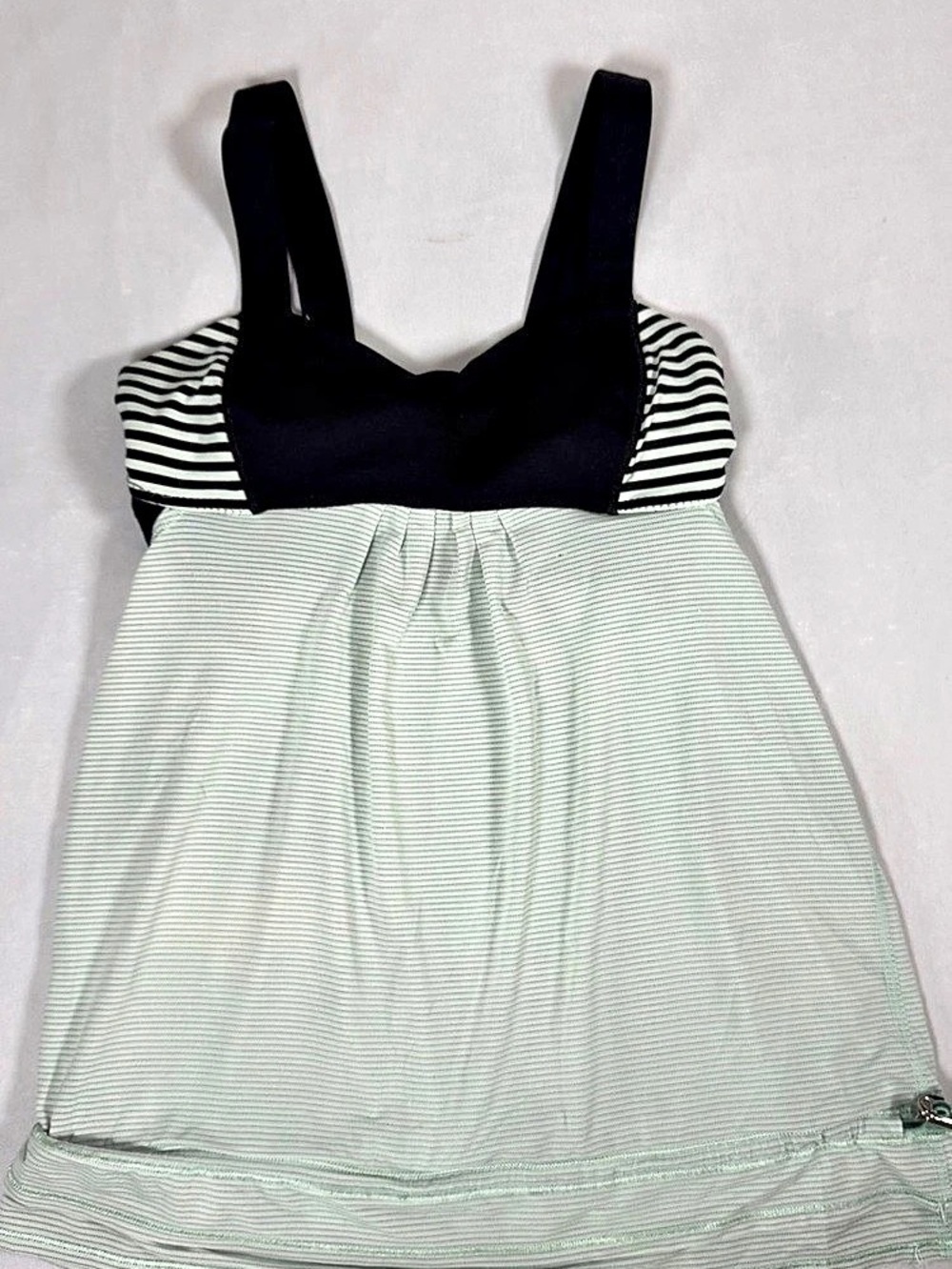 lululemon Striped One Piece in Green & Black